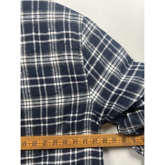 Jachs New‎ York Men's Navy Plaid Sherpa Lined Brushed Flannel Shirt Jacket XL - Picture 3 of 12